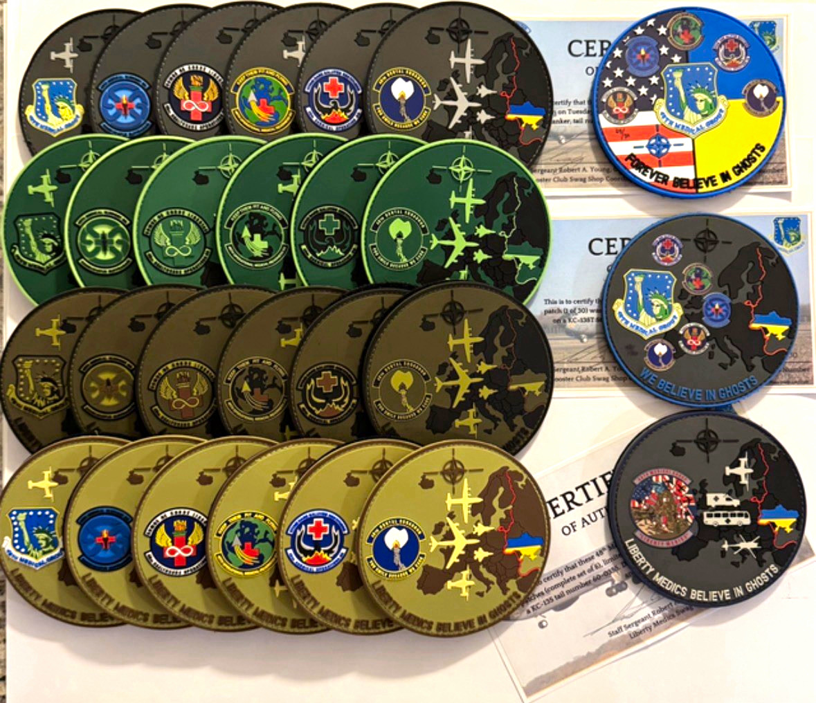 Complete Series - 48 MDG We Believe in Ghosts set of 27 patches (x3 CoA)