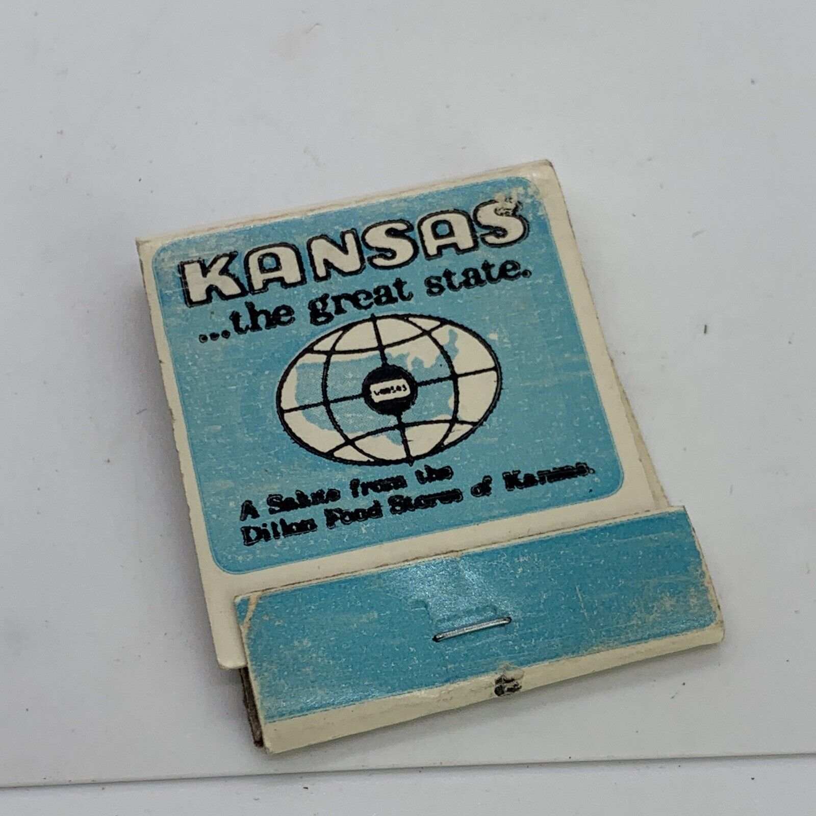 Vintage Kansas The Great State Matchbook Cover Unstruck