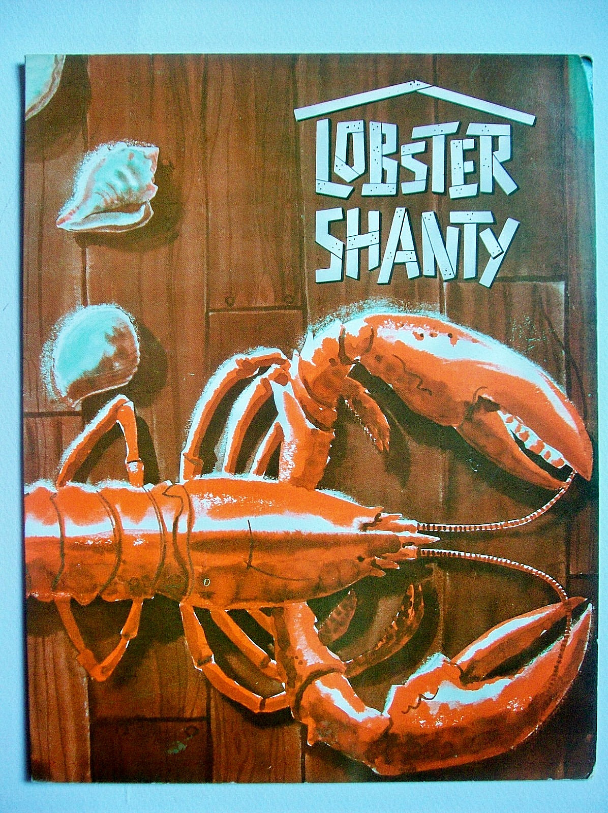 1964 The Lobster Shanty Restaurant Menu - Point Pleasant Beach, New Jersey