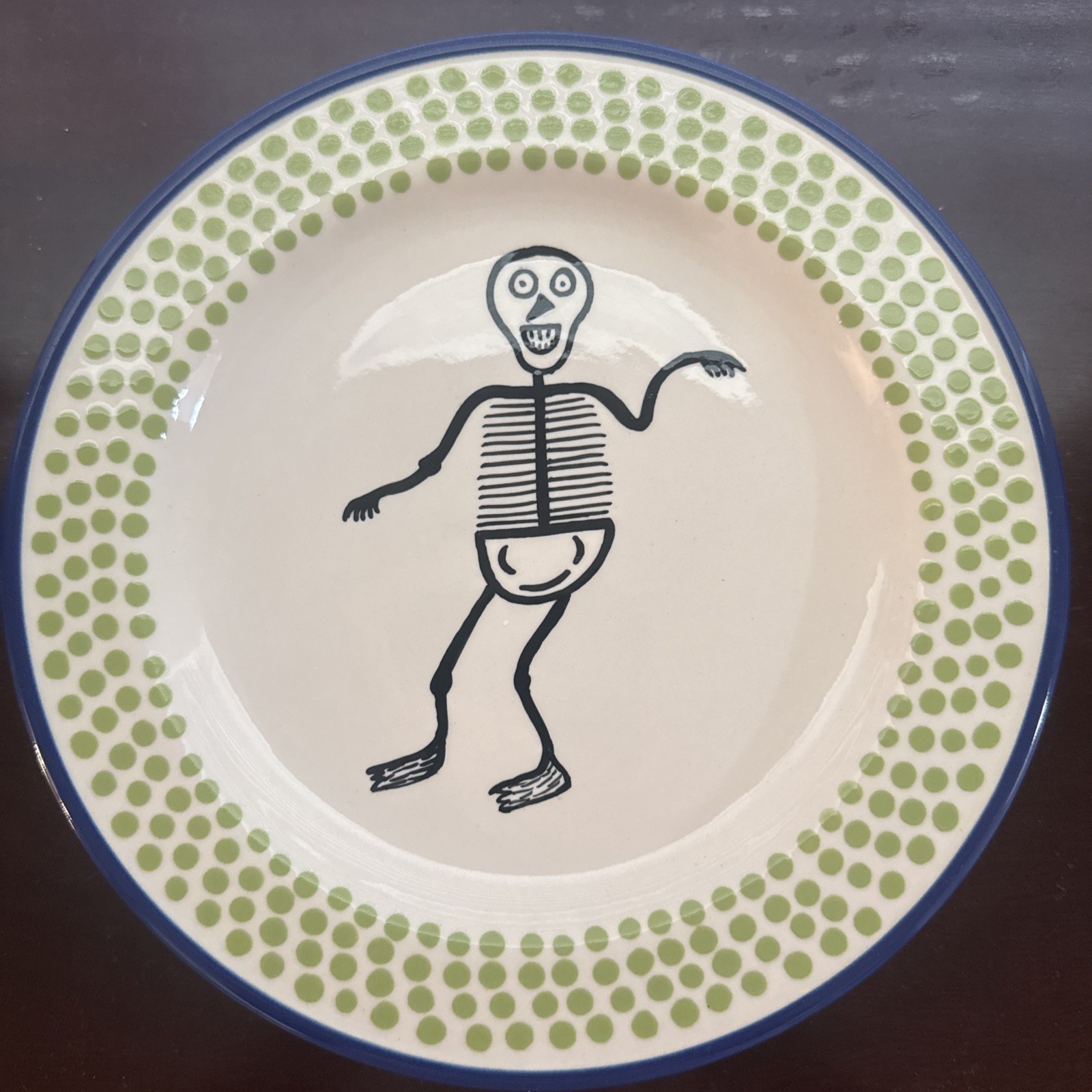M. Bagwell Halloween Party Plates Skeleton  9\