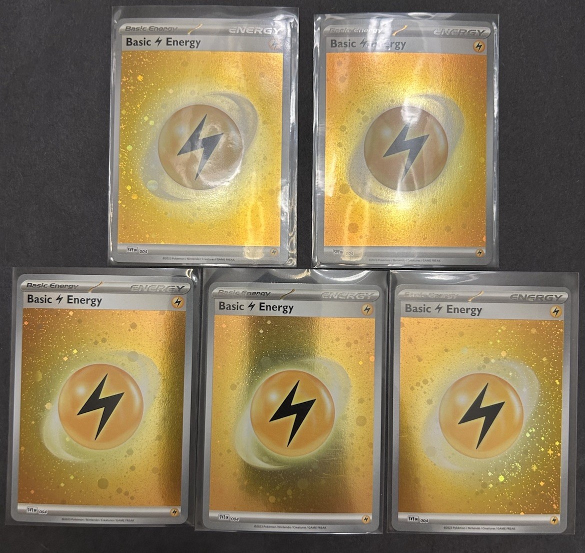 Pokemon 151 Electric Energy Cosmo Holo Bundle NM/M Five Cards