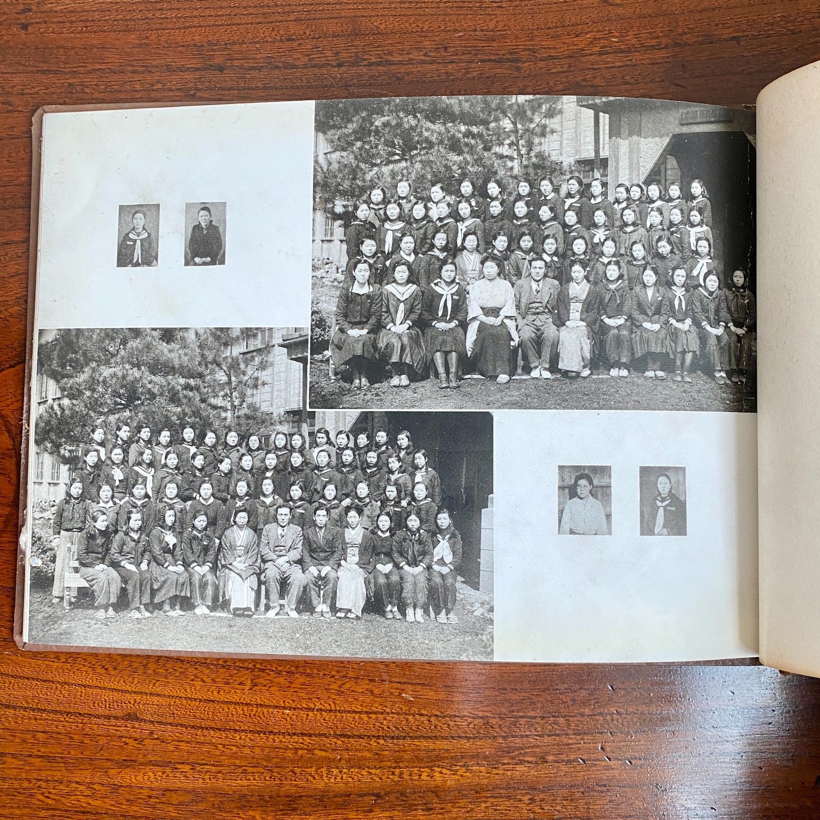 RARE Vintage Japanese School Photo Album 1949-1953 Showa Era Student Photos Anti
