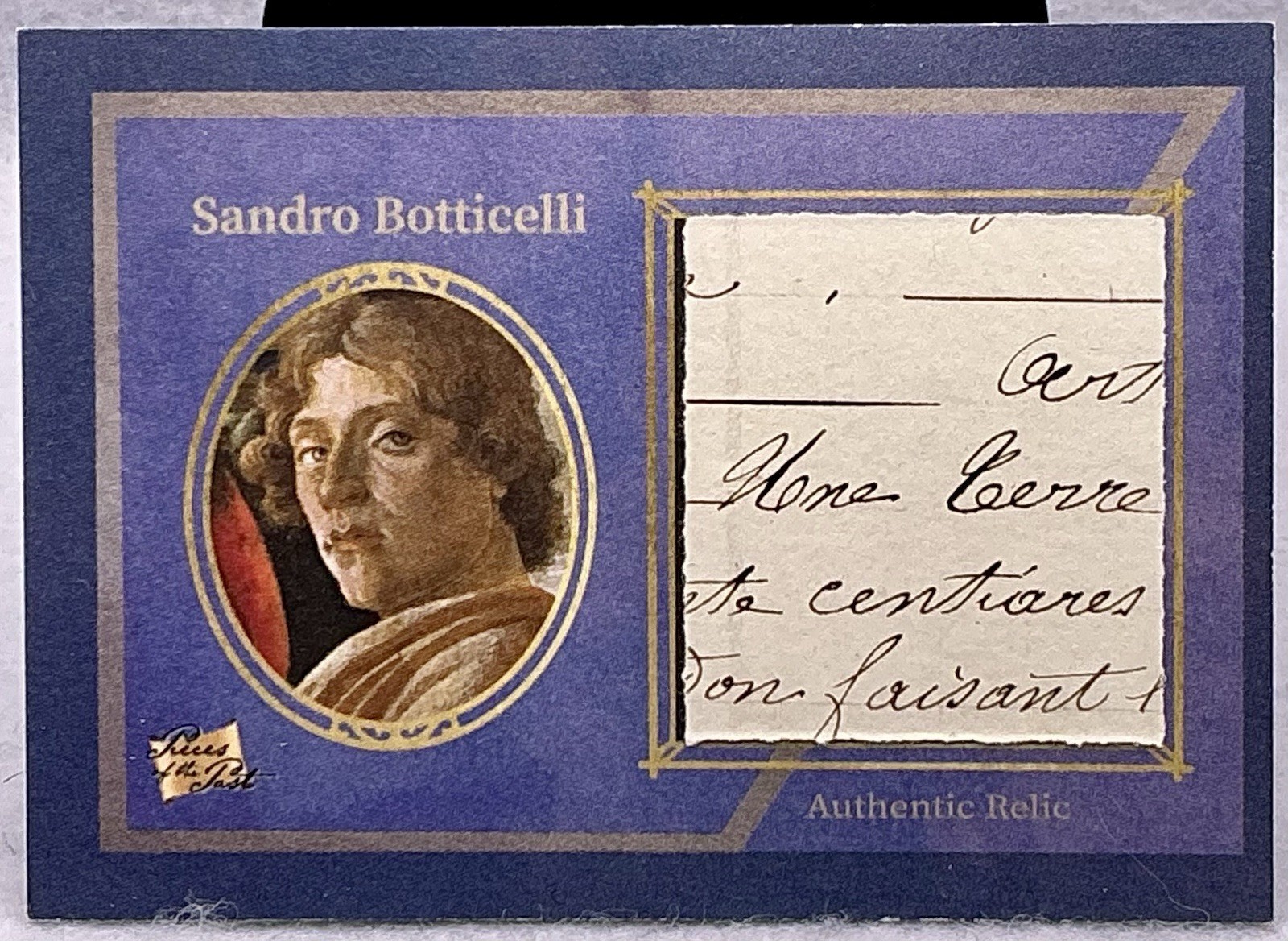2025 Pieces Of The Past Art And Music Sandro Botticelli Handwritten Jumbo Relic 2025 Pieces Of The Past Art And Music Sandro Botticelli Handwritten Jumbo Relic