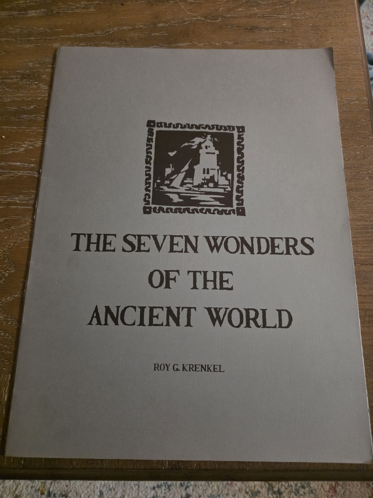 SEVEN WONDERS OF THE ANCIENT WORLD PORTFOLIO SIGNED ROY KRENKEL 1975 - 859/1000 SEVEN WONDERS OF THE ANCIENT WORLD PORTFOLIO SIGNED ROY KRENKEL 1975 - 859/1000