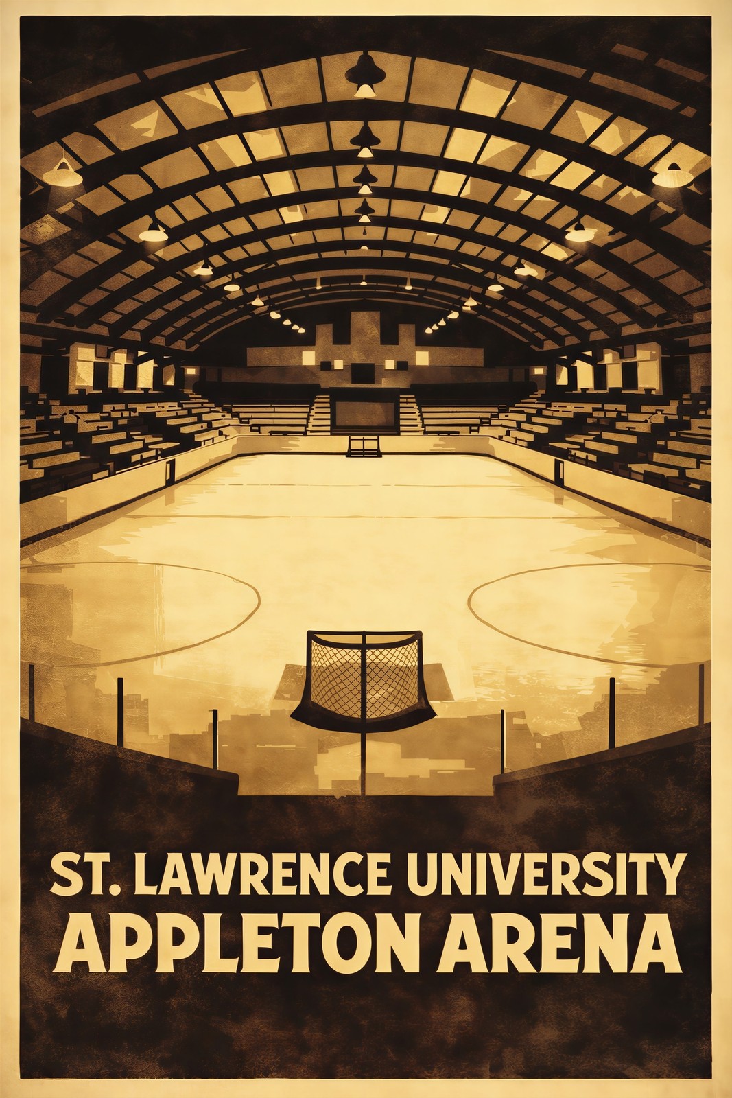 St. Lawrence University Appleton Arena Poster - 12x18” 🎨 Rare Reprint