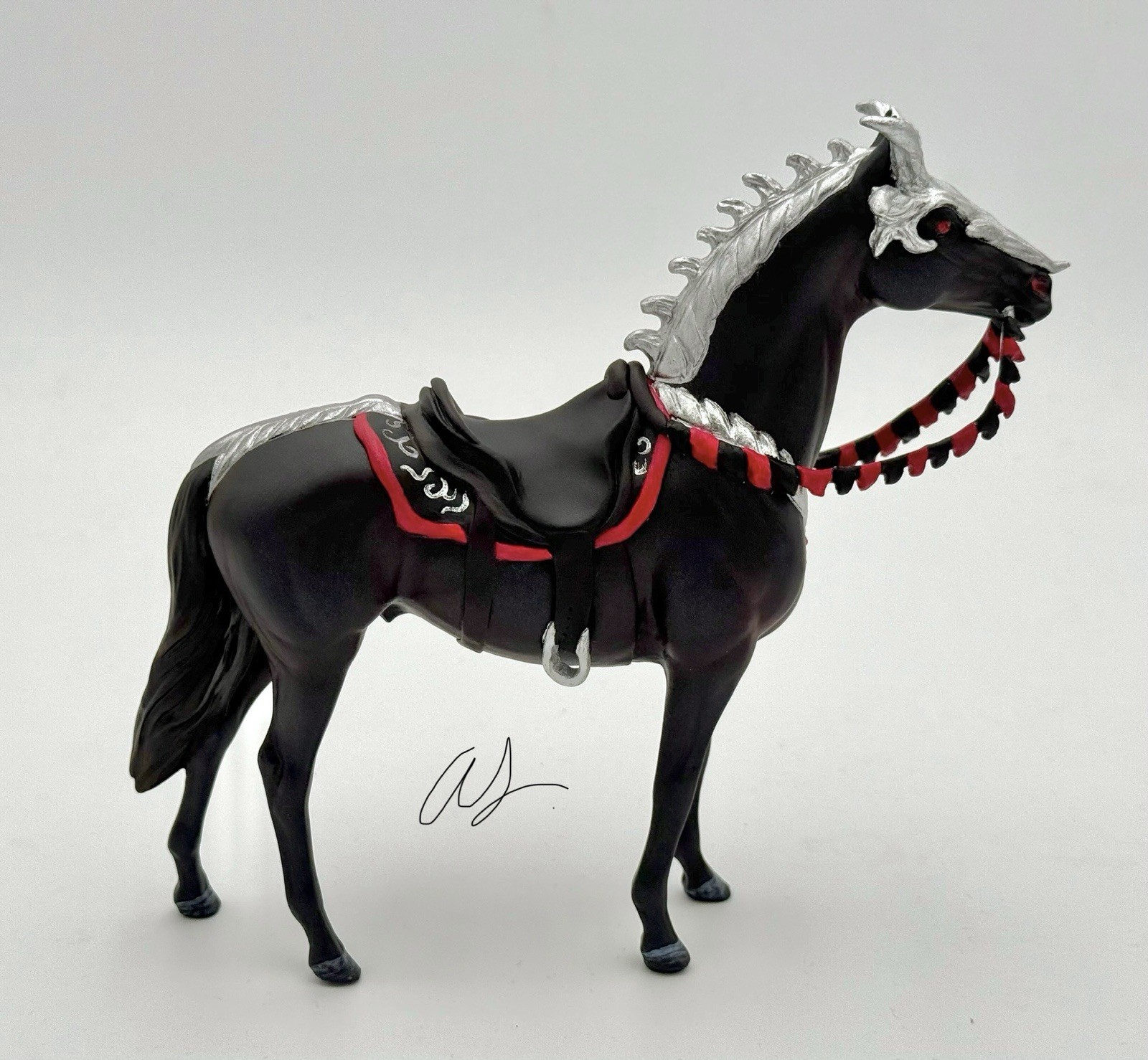 Custom Resculpt Breyer Horse Model “Blood Of The Dragon” Classic Scale 1:12 CM