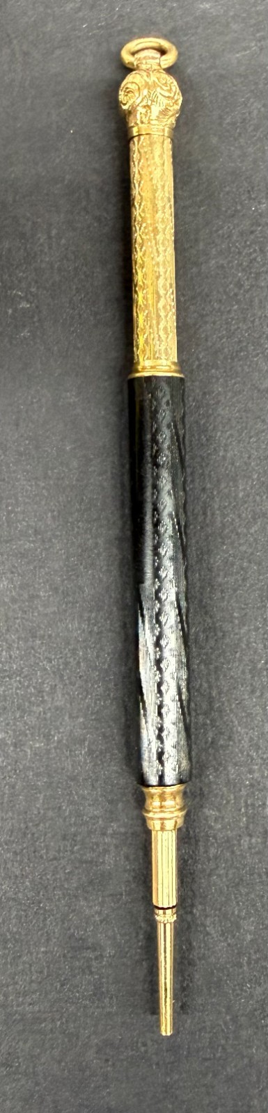 Antique Victorian William S Hicks Telescopic Magic Pencil 1871 Patent Gold BHR