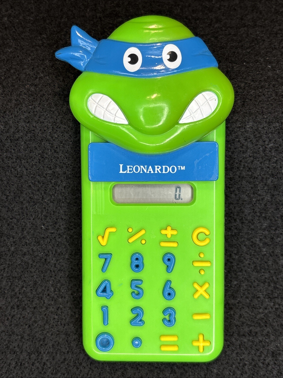 Leonardo - Teenage Mutant Ninja Turtles Retro TMNT 1988 Kid Calculator WORKS