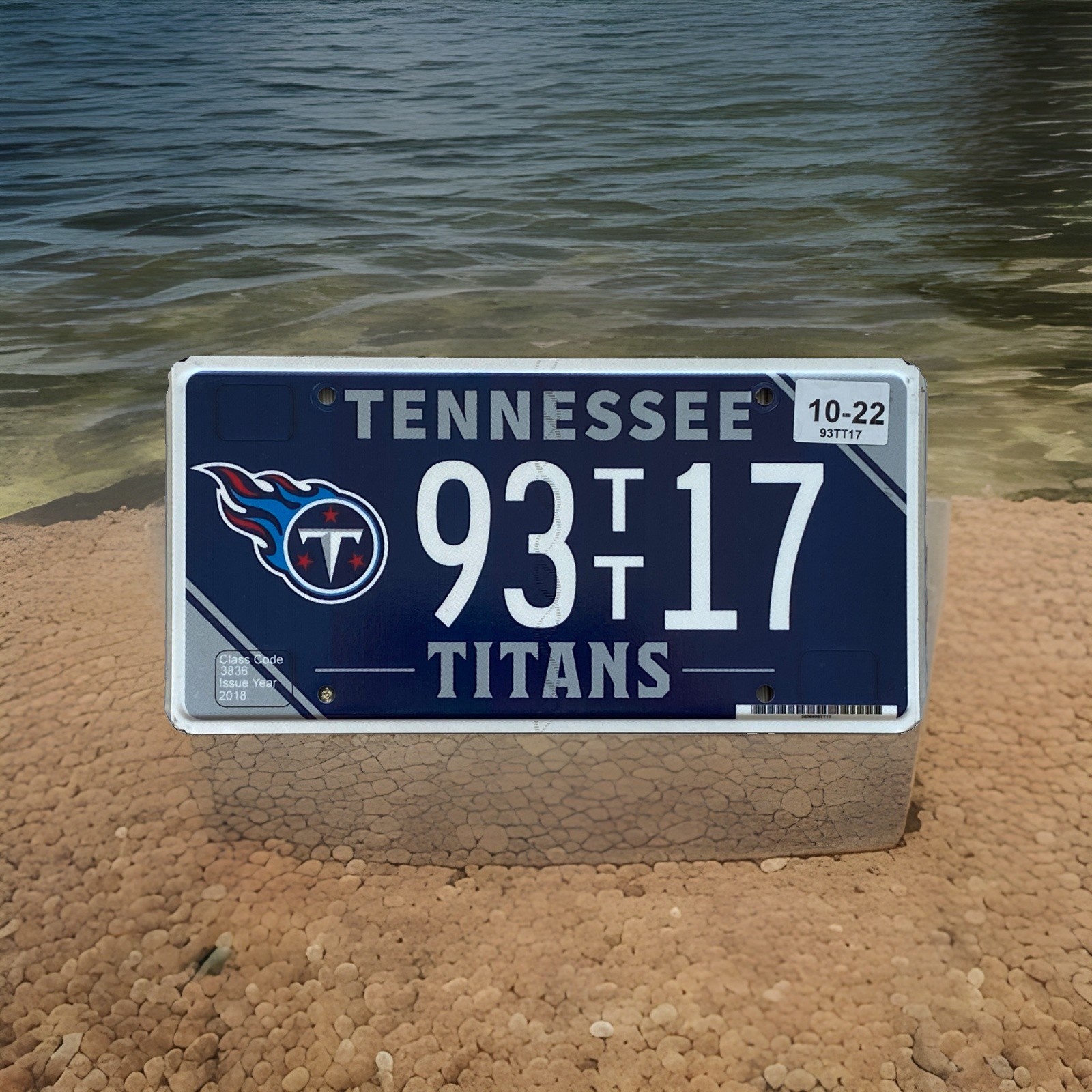 Tennessee Titans NFL Football OFFICIAL STATE ISSUED 2022 License Plate 93TT17 Tennessee Titans NFL Football OFFICIAL STATE ISSUED 2022 License Plate 93TT17