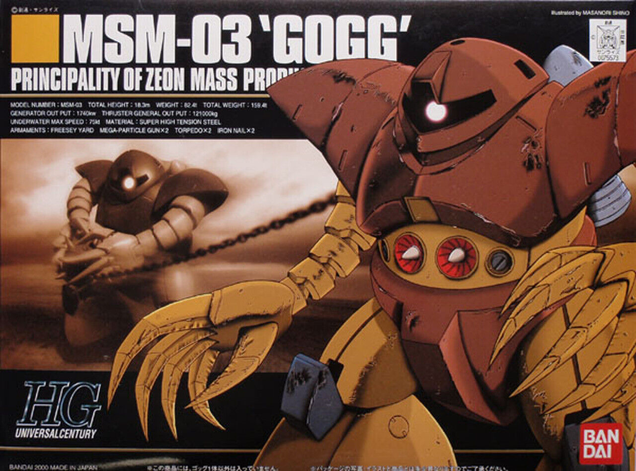 Bandai Hobby HGUC Mobile Suit Gundam MSM-03 Gogg HG 1/144 Model Kit USA Seller