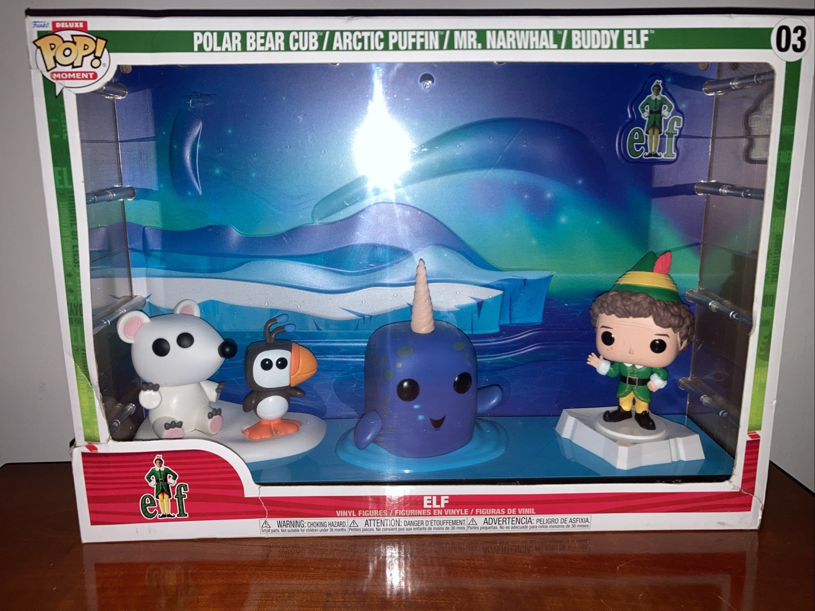 Funko Pop Moment Deluxe: Elf - Movie Narwhal Scene Vinyl Figures Buddy the Elf