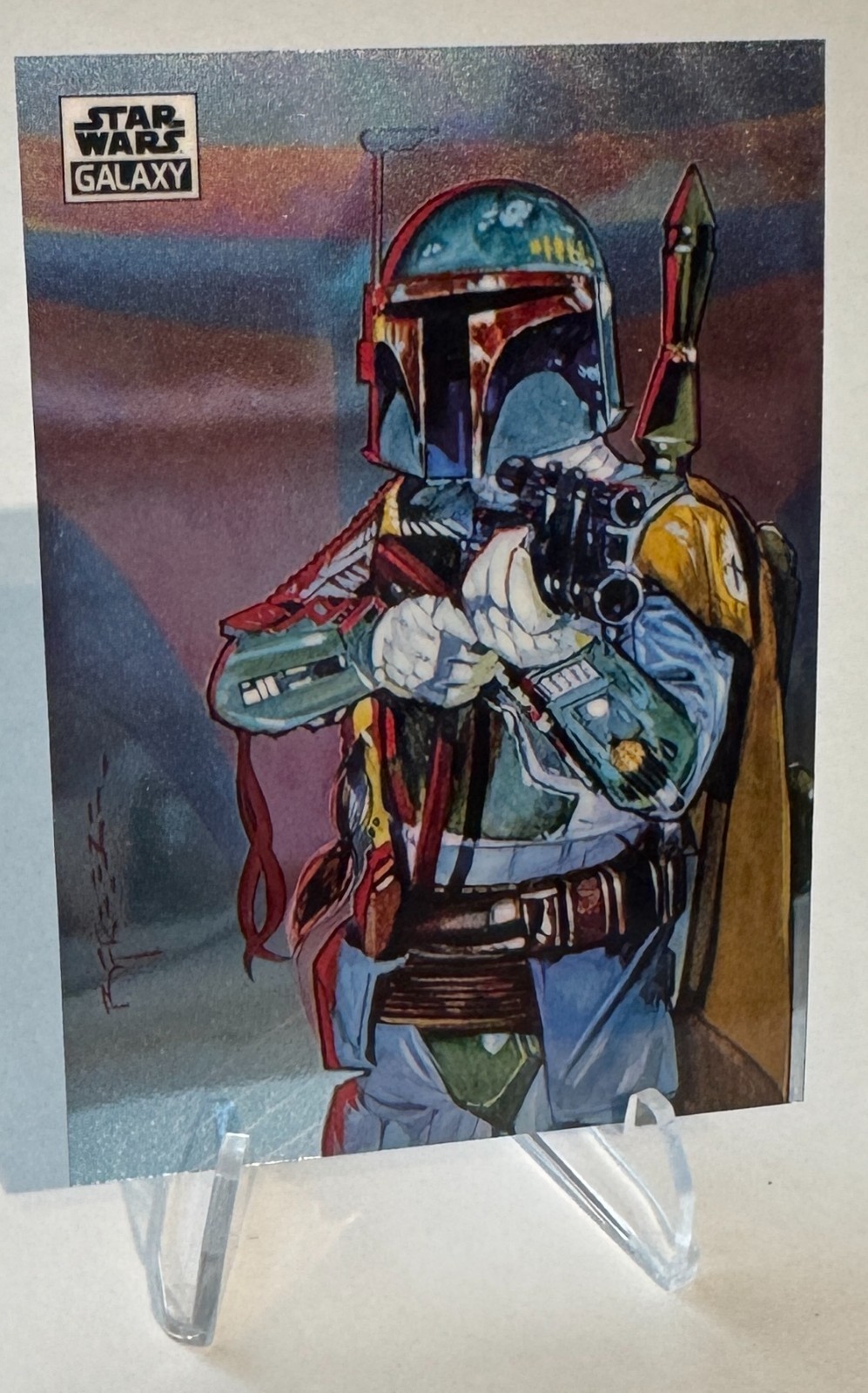 2021 Topps Chrome Star Wars Galaxy A Dangerous Boba Fett 2021 Topps Chrome Star Wars Galaxy A Dangerous Boba Fett
