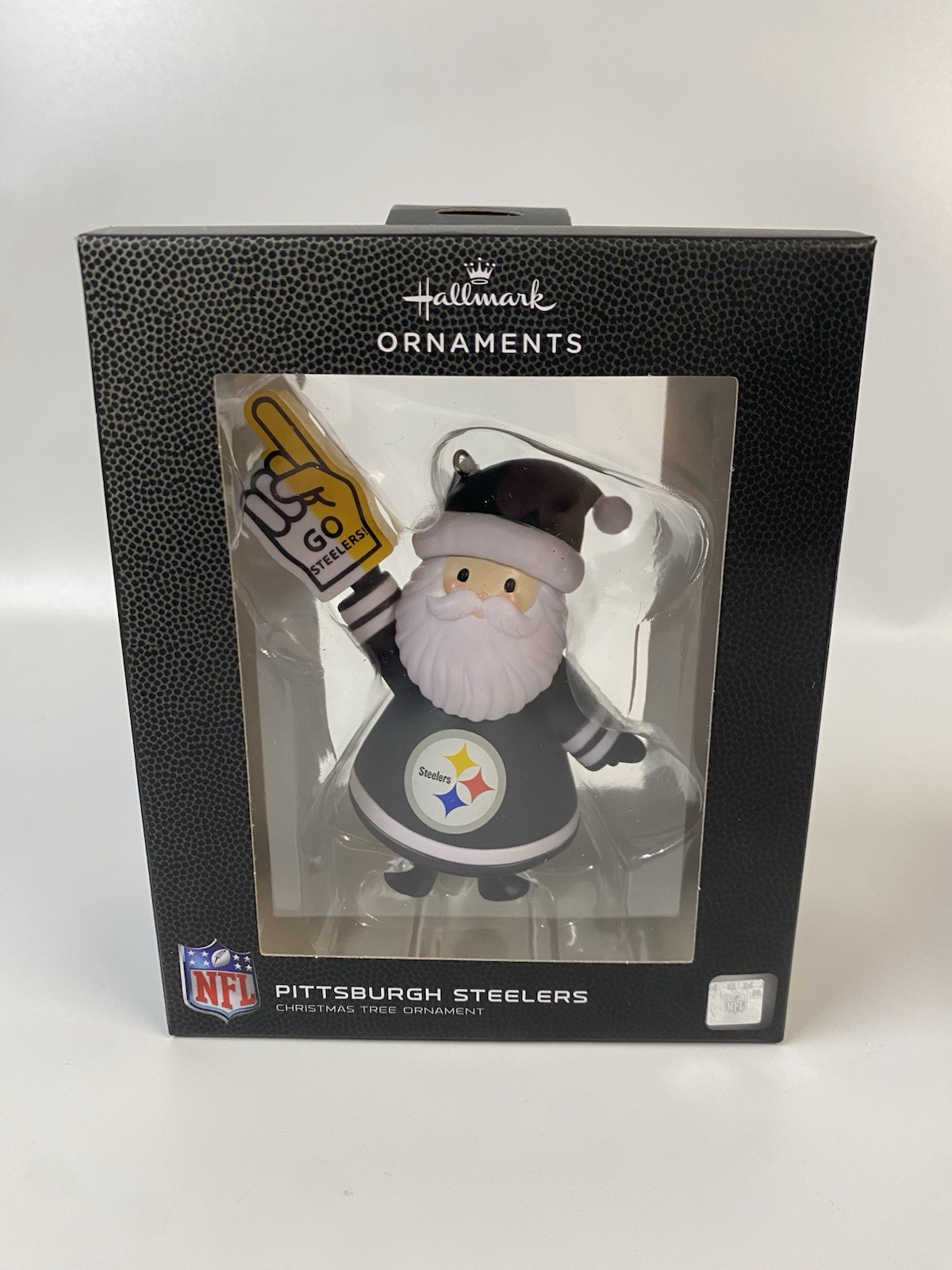 2025 Hallmark NFL Pittsburgh Steelers Santa Fan Football Christmas Ornament NEW
