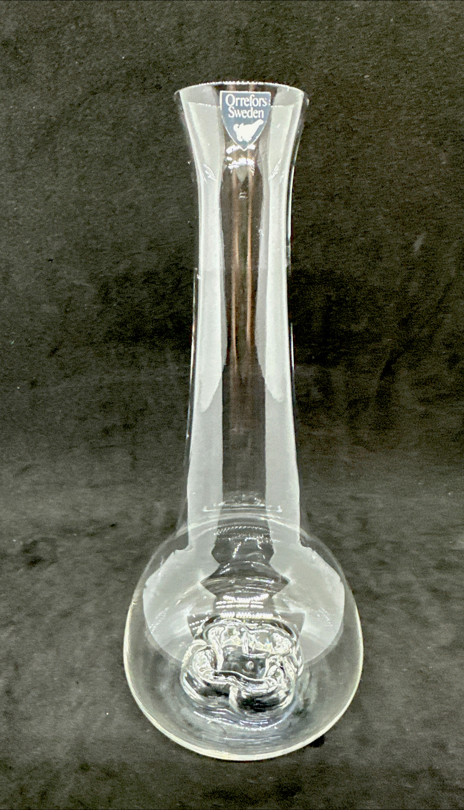 Orrefors Sweden Flora 8-inch Bud Vase - Excellent