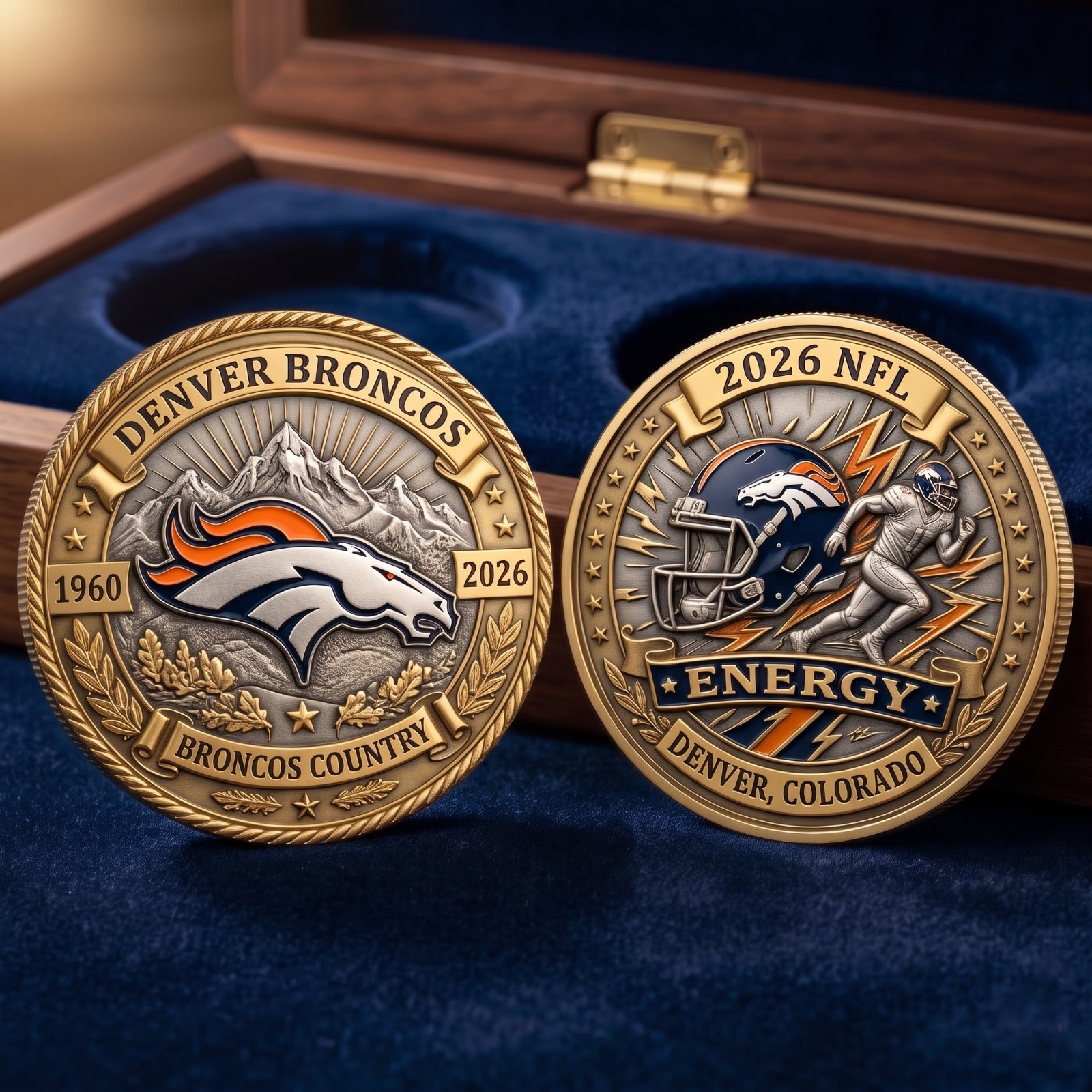 Denver Broncos Christmas Ornament 2026 NFL Energy Denver Football Fan Gift