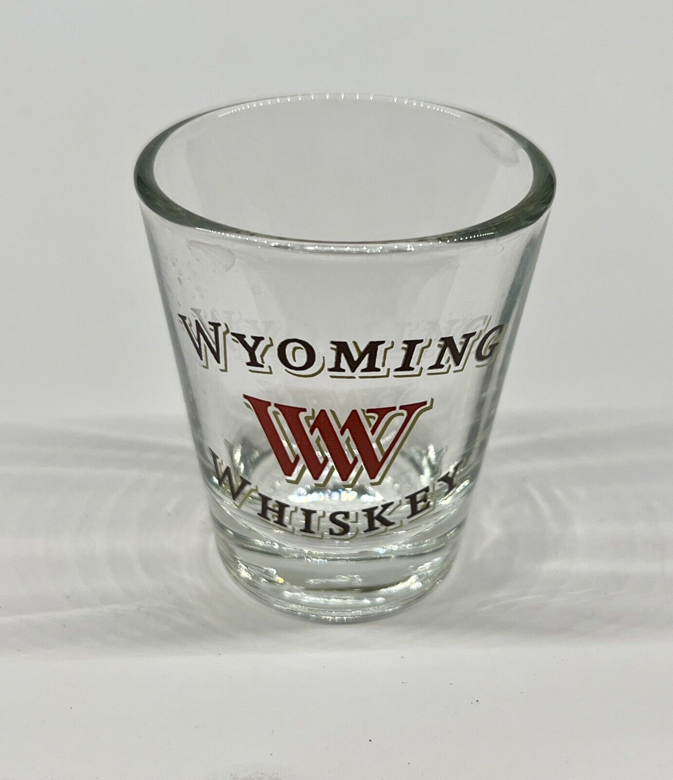 wyoming whiskey shot glass ww