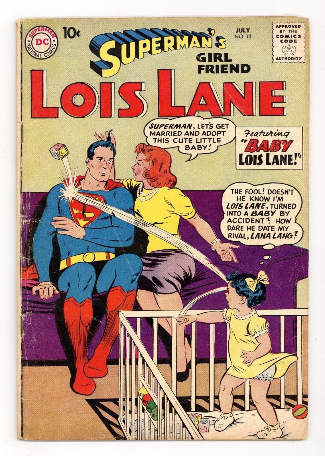 Superman's Girlfriend Lois Lane #10 VG- 3.5 1959