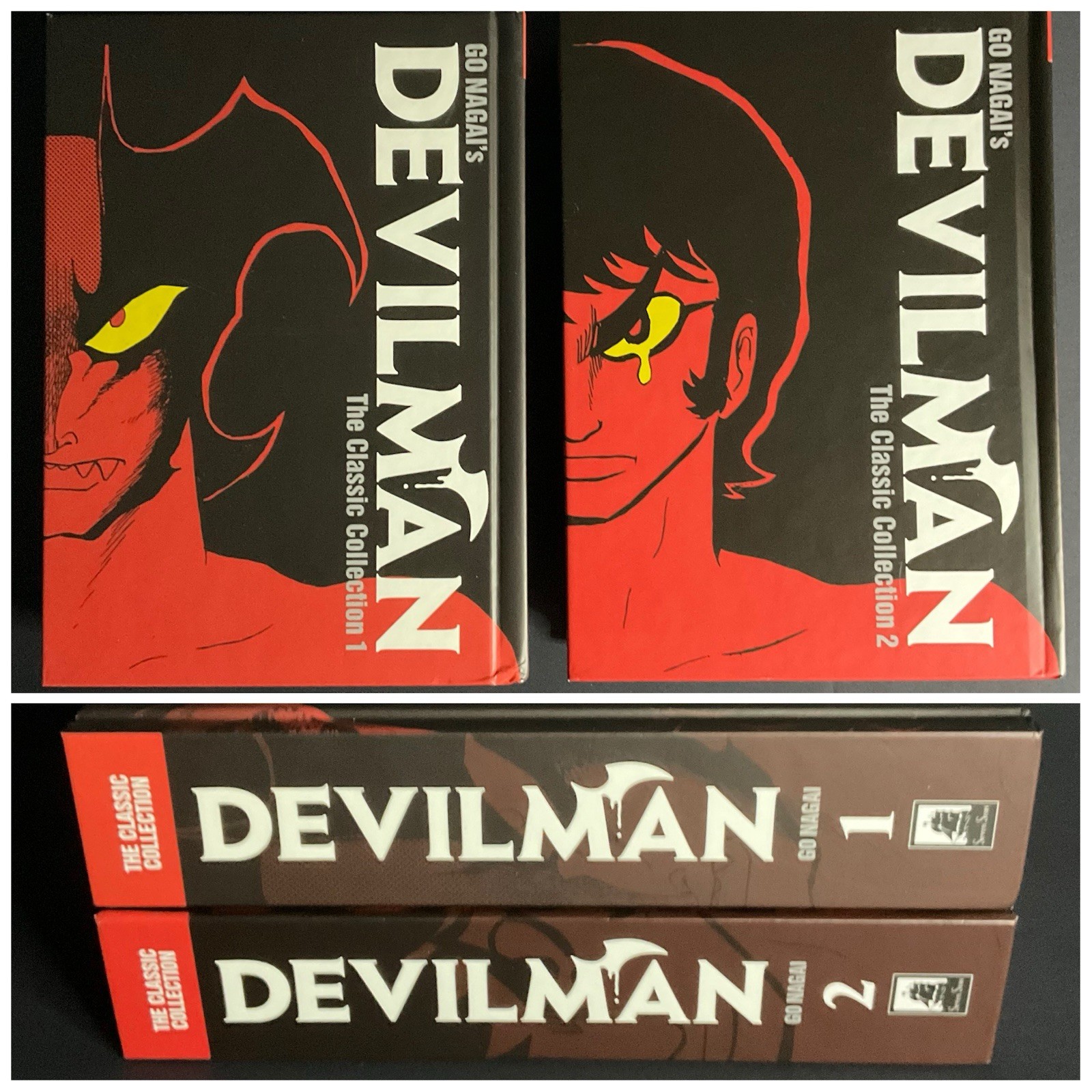 Devilman The Classic Collection Manga Vol 1 & 2 Hardcover Omnibus Full Set 1st P Devilman The Classic Collection Manga Vol 1 & 2 Hardcover Omnibus Full Set 1st P