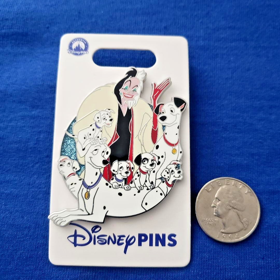 2025 Disney Parks Family Cluster 101 Dalmatians Cruella Pongo Perdita OE Pin