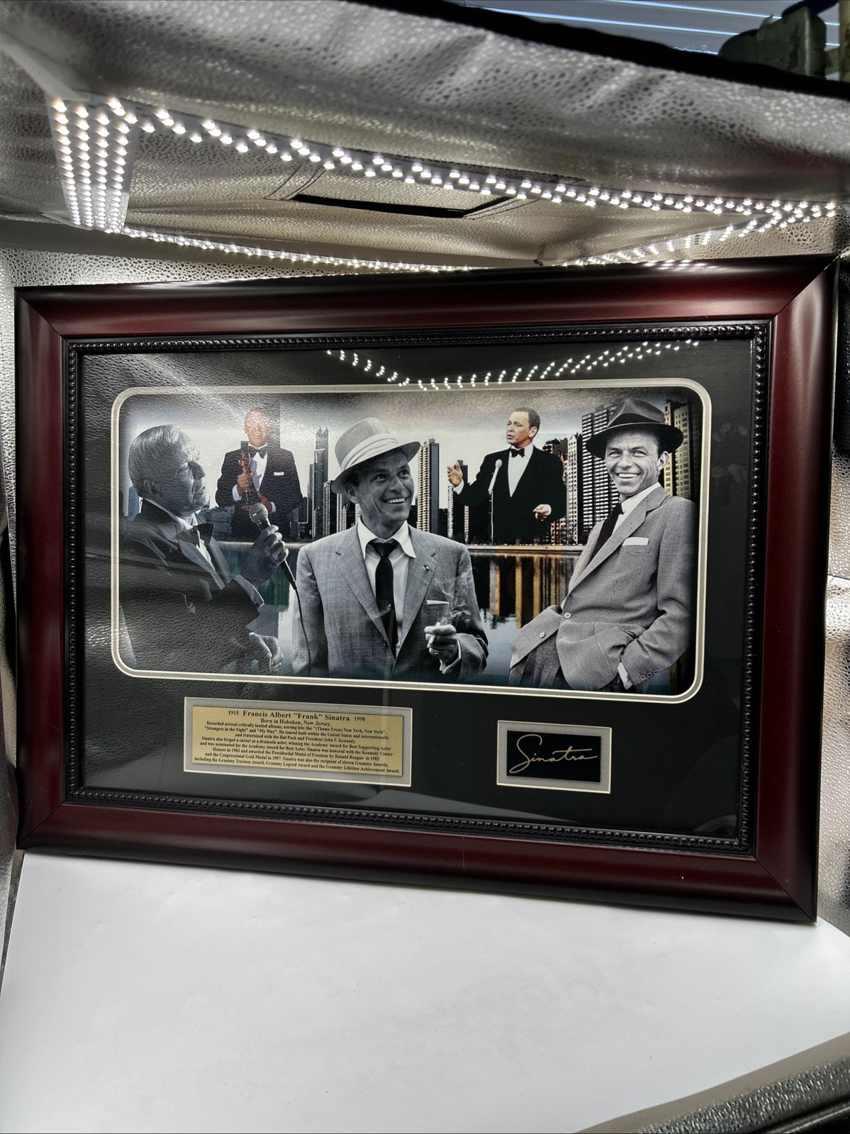 Frank Sinatra Matted & Framed  photo artwork large Frame size: 27\