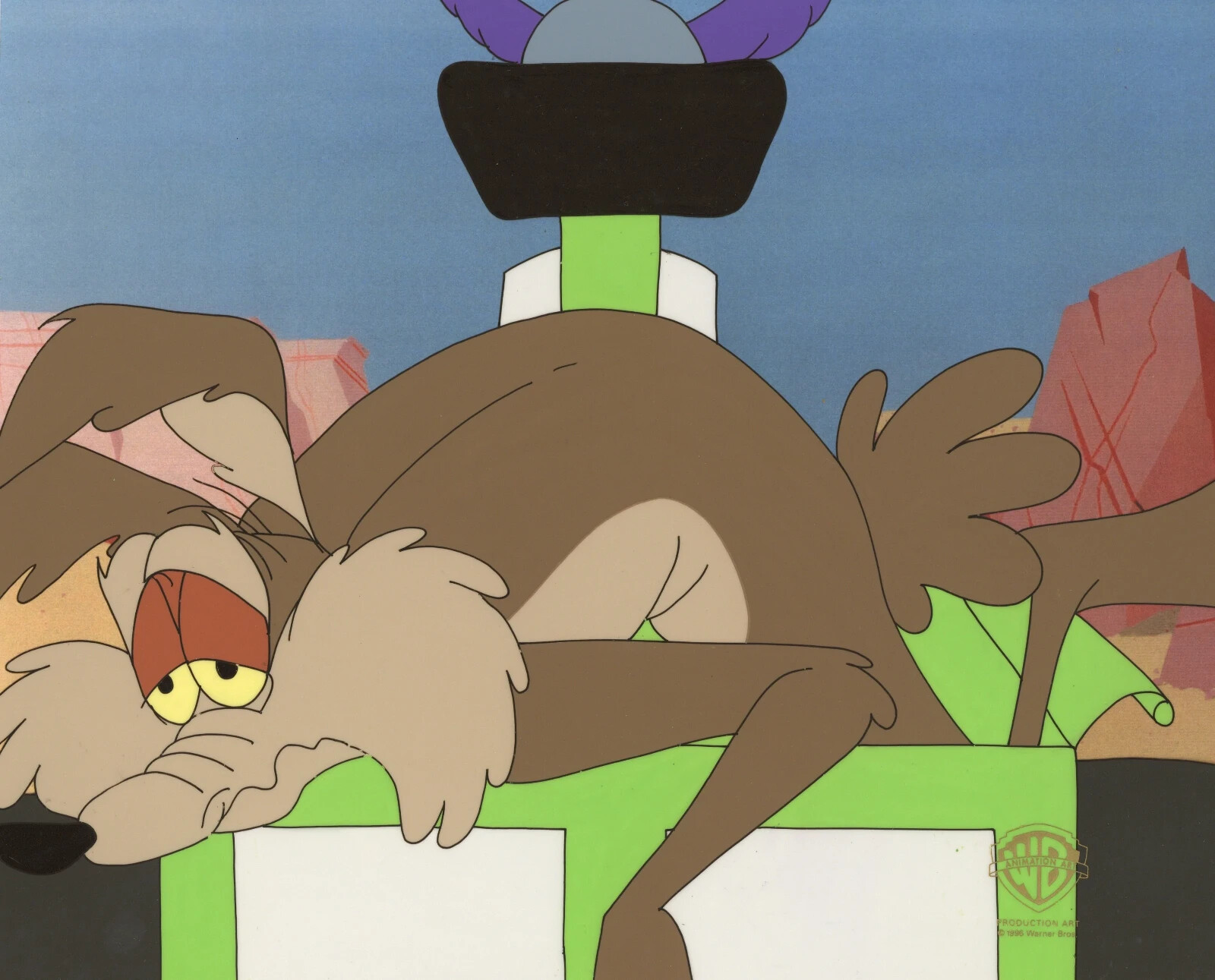 Wile E. Coyote Original Production Cel/Drawing-Chariots of Fur