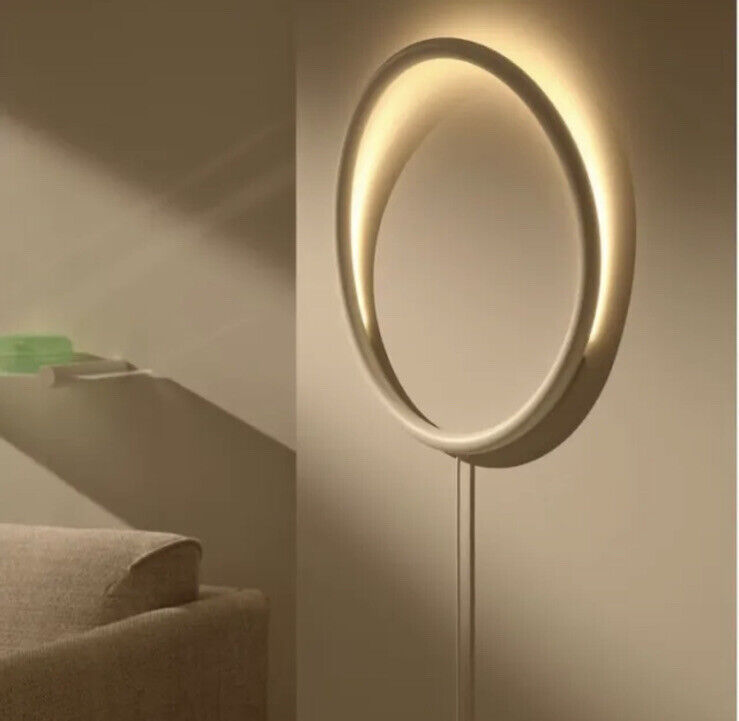 **IN HAND**IKEA x Sabine Marcelis VARMBLIXT White Circle Soft Mood LED Wall Lamp