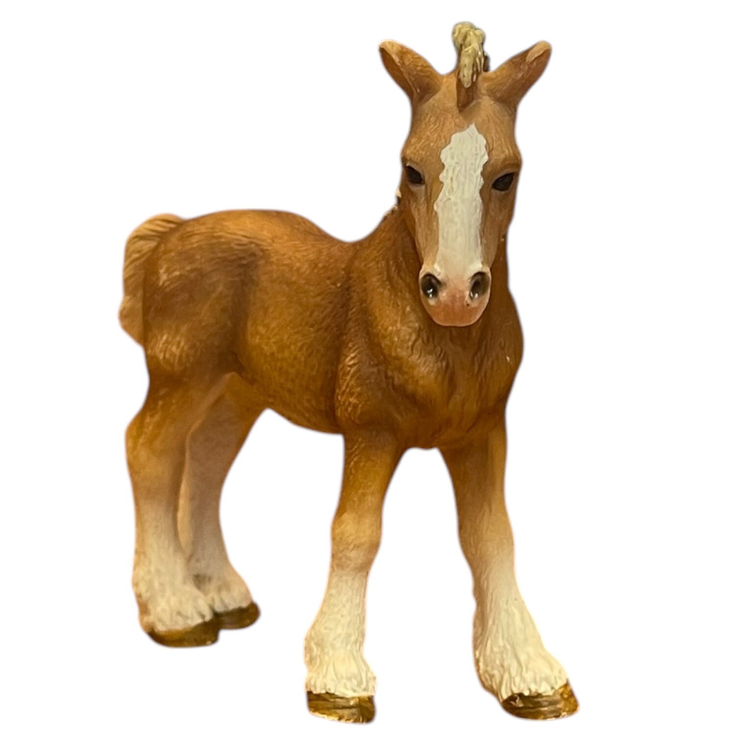 2009 Schleich CLYDESDALE FOAL Baby Horse Animal Figure Retired D-73527