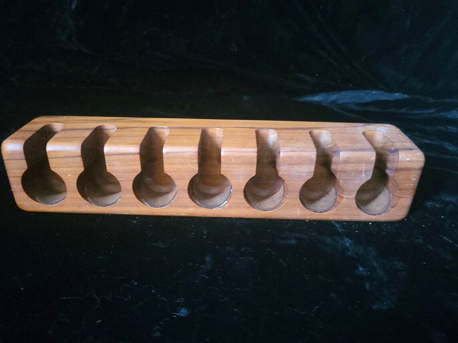 RARE Vintage SOWE Konst  Modern Swedish  Teak Wood  7 Pipe Wall Holder