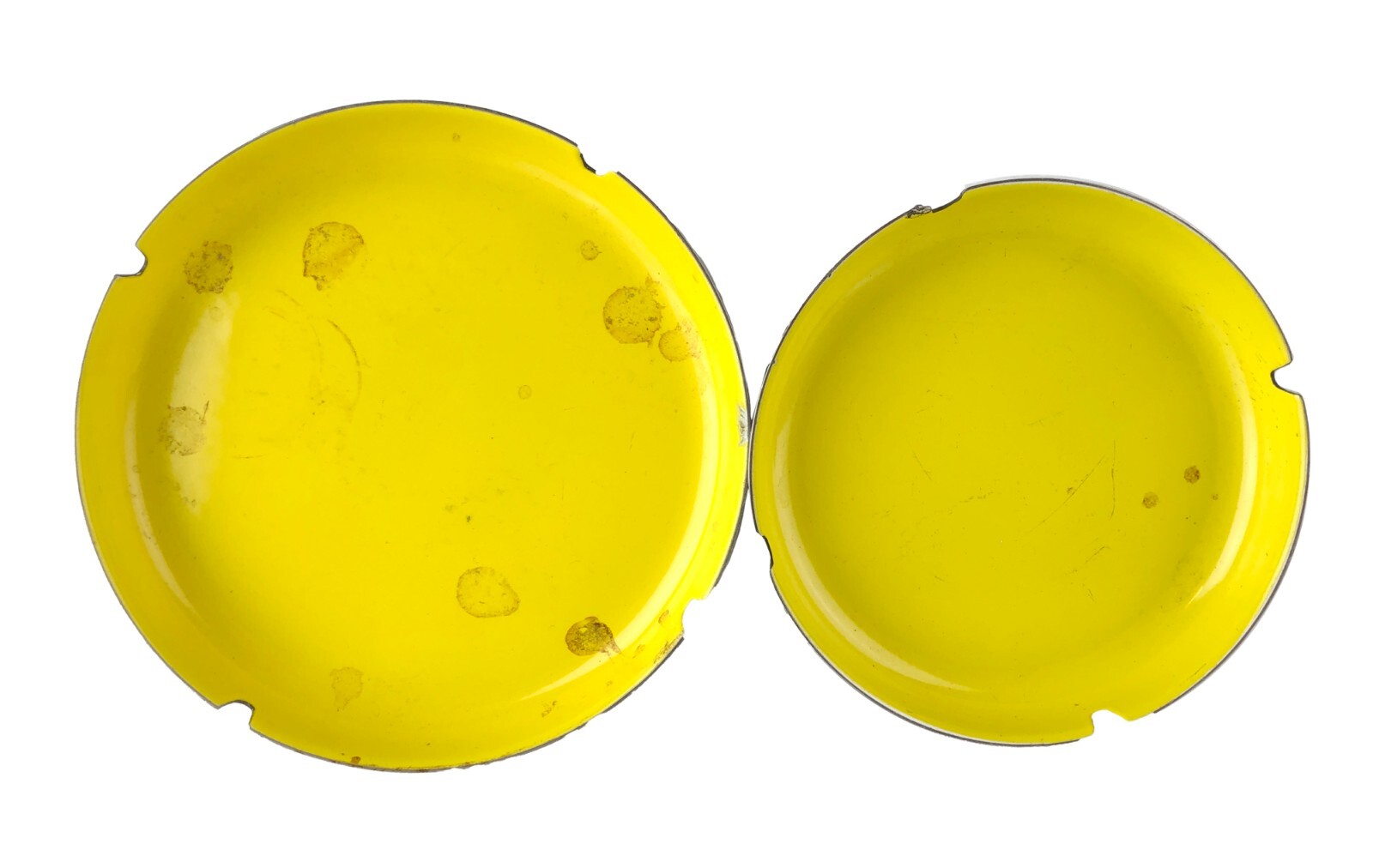 Leif Wessmann Associates Norway Enamel Stainless Steel Ashtray Set Knoll 2 Pc