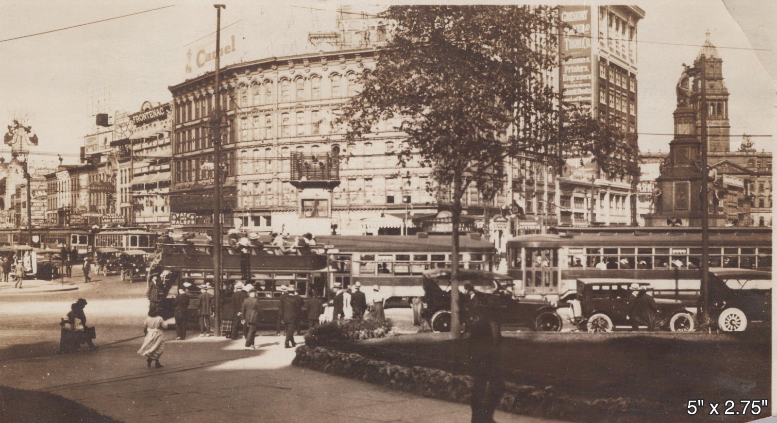 Woodward Avenue Detroit Michigan Street Cars Buses Downtown VINTAGE PHOTO