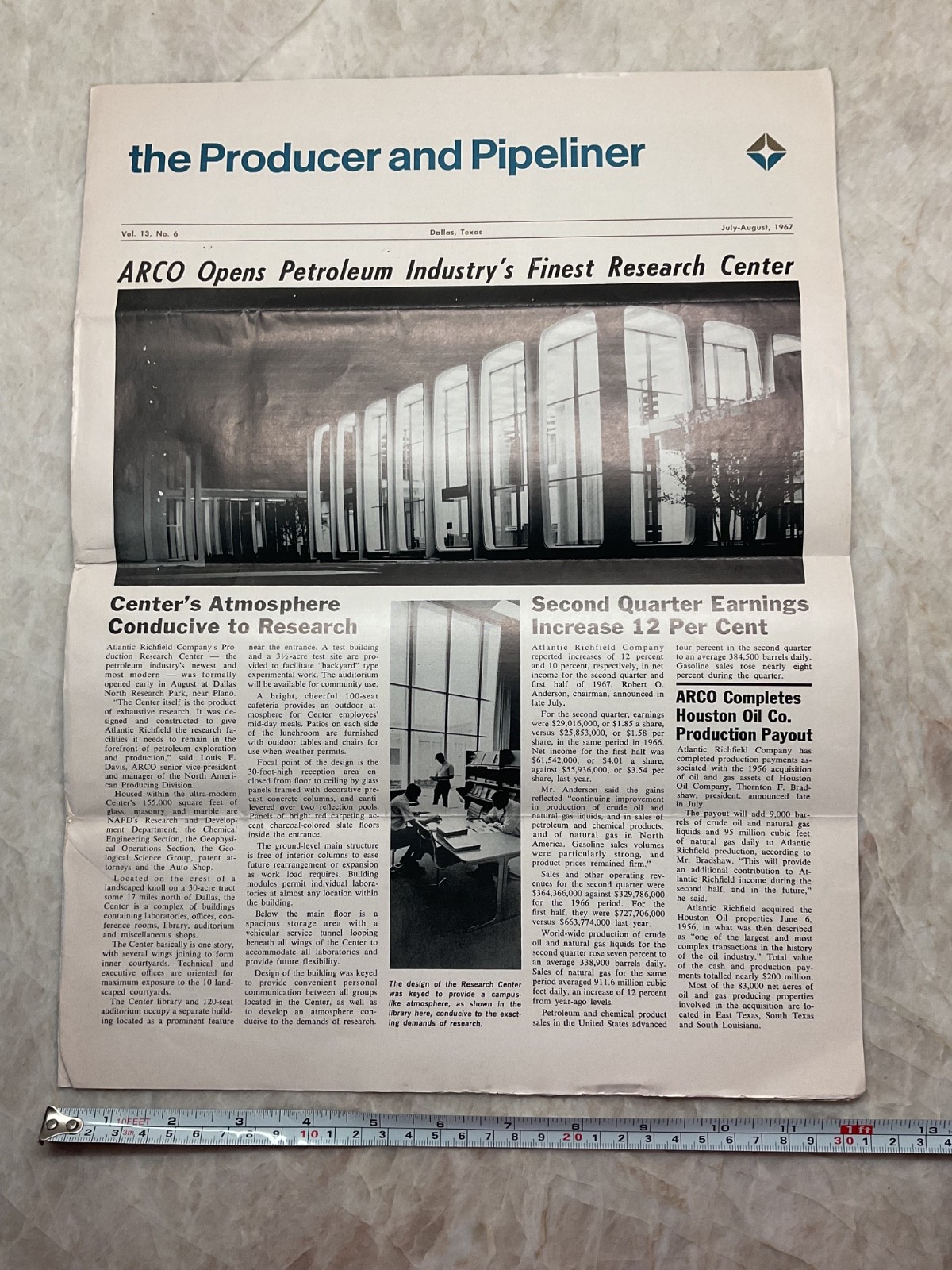 1967 ARCO Atlantic Richfield Co Employee Newsletter, July-August 1967 (12 pages) 1967 ARCO Atlantic Richfield Co Employee Newsletter, July-August 1967 (12 pages)