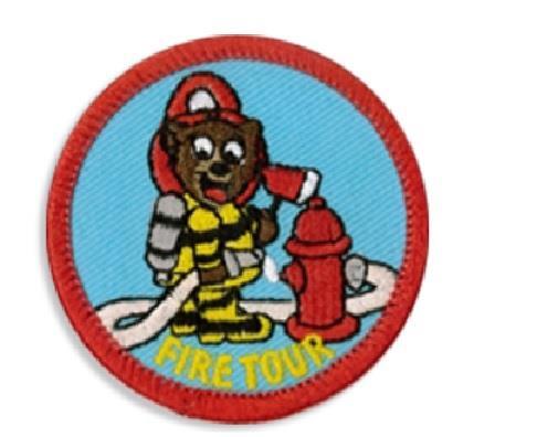 Girl Boy Cub FIRE TOUR Fighter Department Fun Patches Crests Badges SCOUTS GUIDE