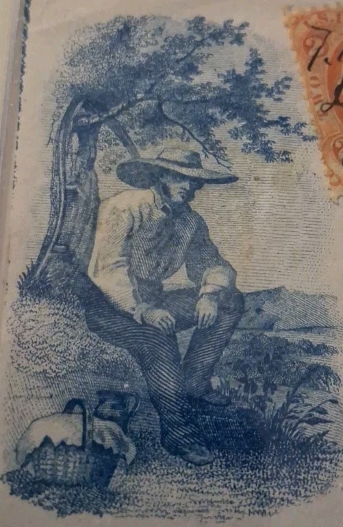 SLING'S 🪙 1866 RARE The Brooklyn Bank New York Beautiful Vignette 🎨 Art 