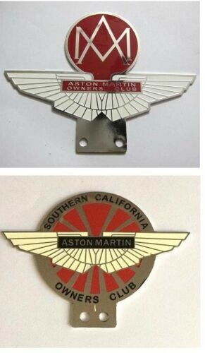 Car Badge-Aston Martin owners club badge mg jaguar audi vw set of 2pcs Car Badge-Aston Martin owners club badge mg jaguar audi vw set of 2pcs