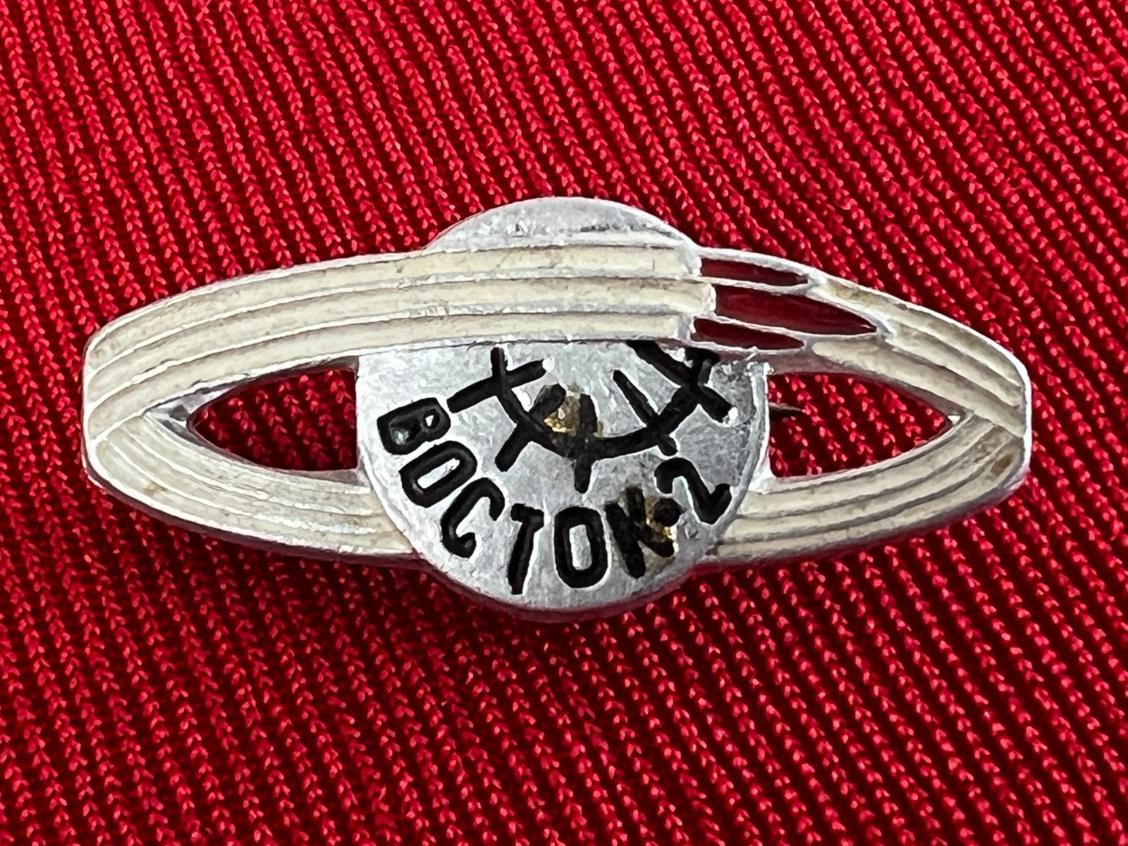 Vintage Soviet USSR Vostok 2 Space Badge Cosmonautics Rocket Pin 1961