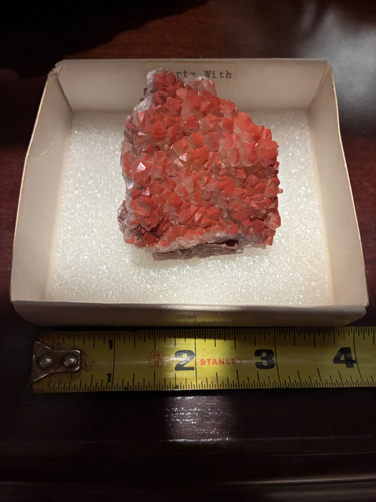 Red Quartz Specimen
