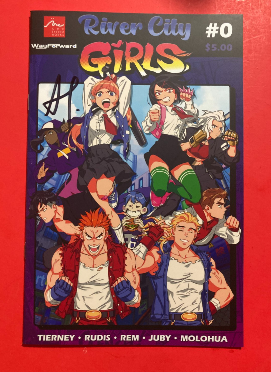 River City Girls 0 Wayforward Tech Exclusive Comic SIGNED