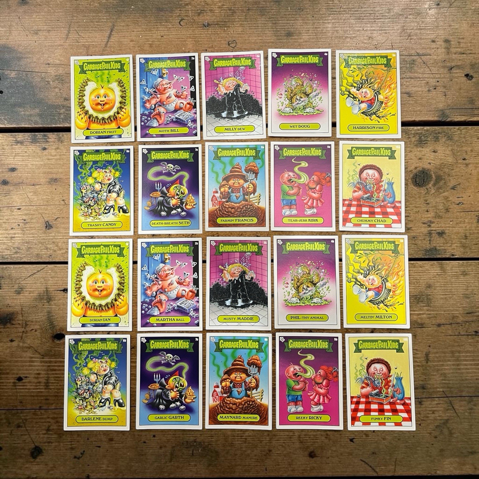 2019 Topps Garbage Pail Kids Scratch n Stink 20-Card Base Set Topps On Demand