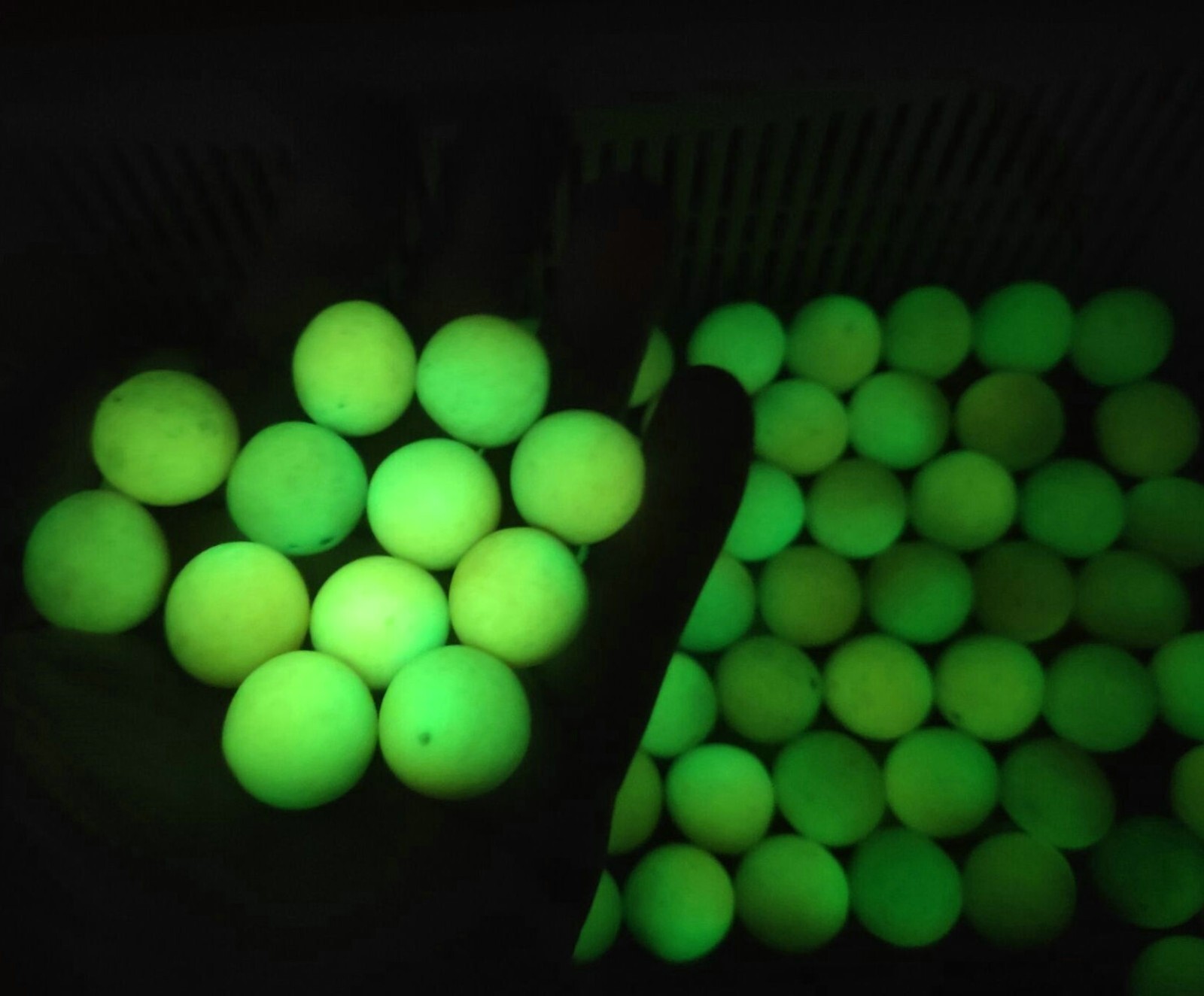 2.2lb 70-80pcs Glow In The Dark Tibetan Wealth God Ancient Luminous Ball Stone
