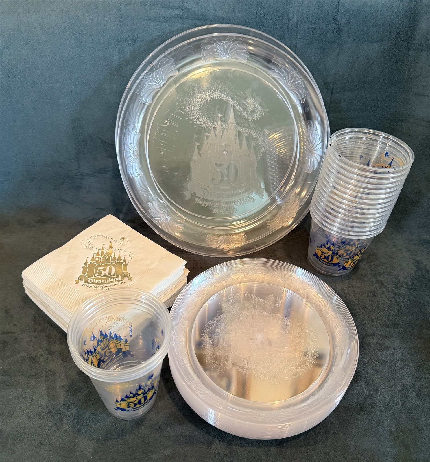 Disneyland 50th ANNIVERSARY Plates, Napkins & Cups Have a DL 50th Party