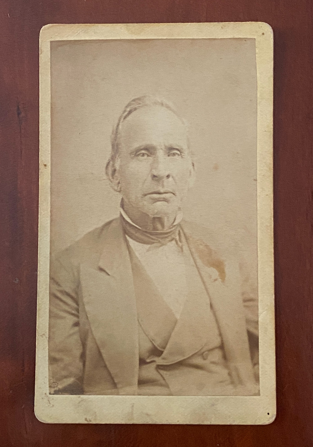 Antique 1870s CDV Photo Identified Philip Riser Cumberland Maryland TL Darnell