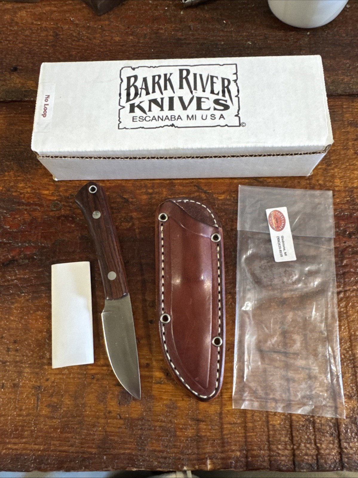 Bark River Mini-Fox River - CPM 3V Blade with Cocobolo Handle. New Old Stock.