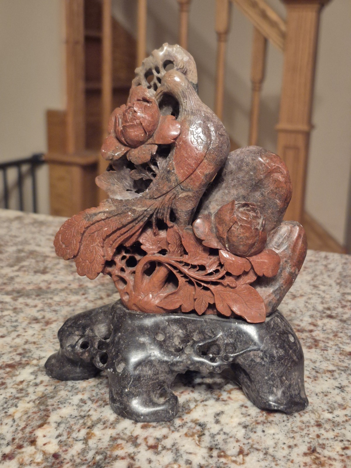 Vintage Chinese Carved Soapstone Figurine