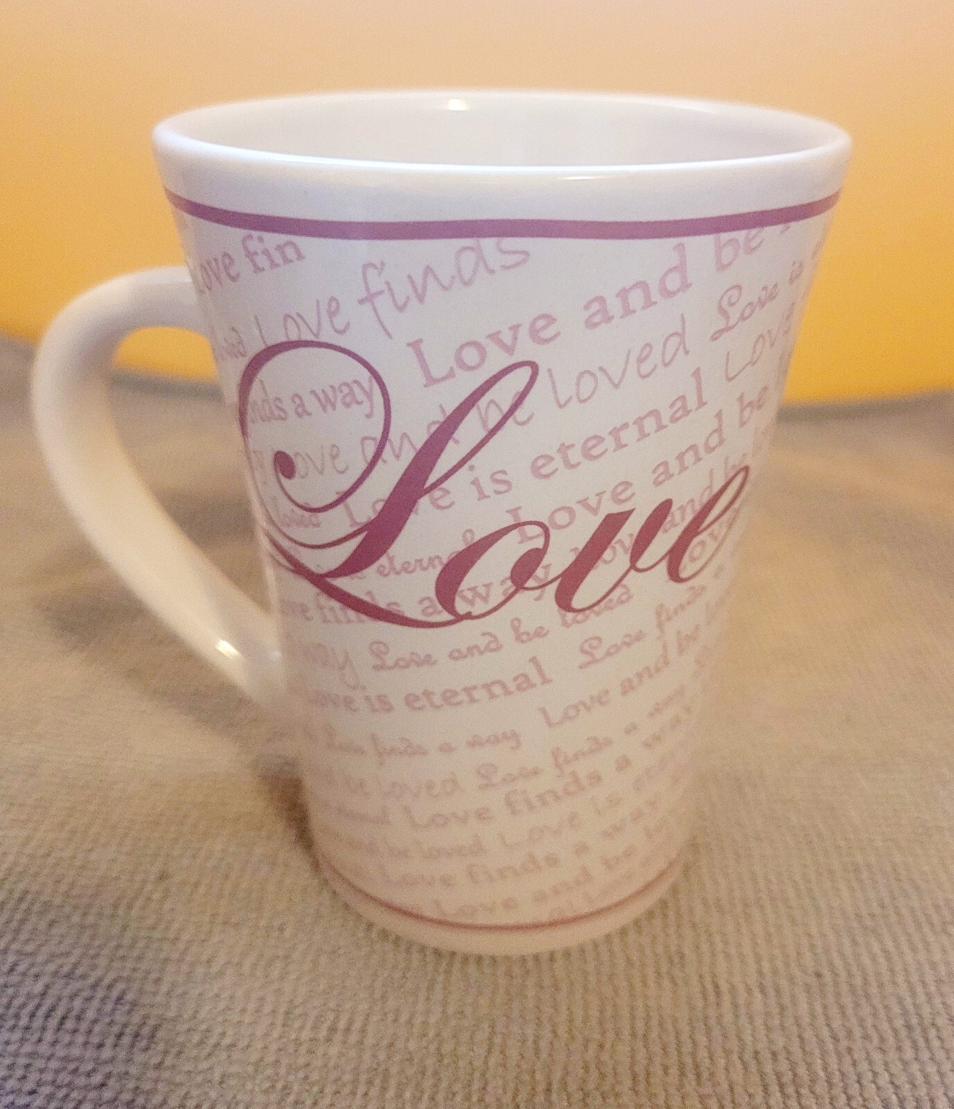 Love Coffee Cup Mug Graydon Hall Novelty Sentimental Vintage 