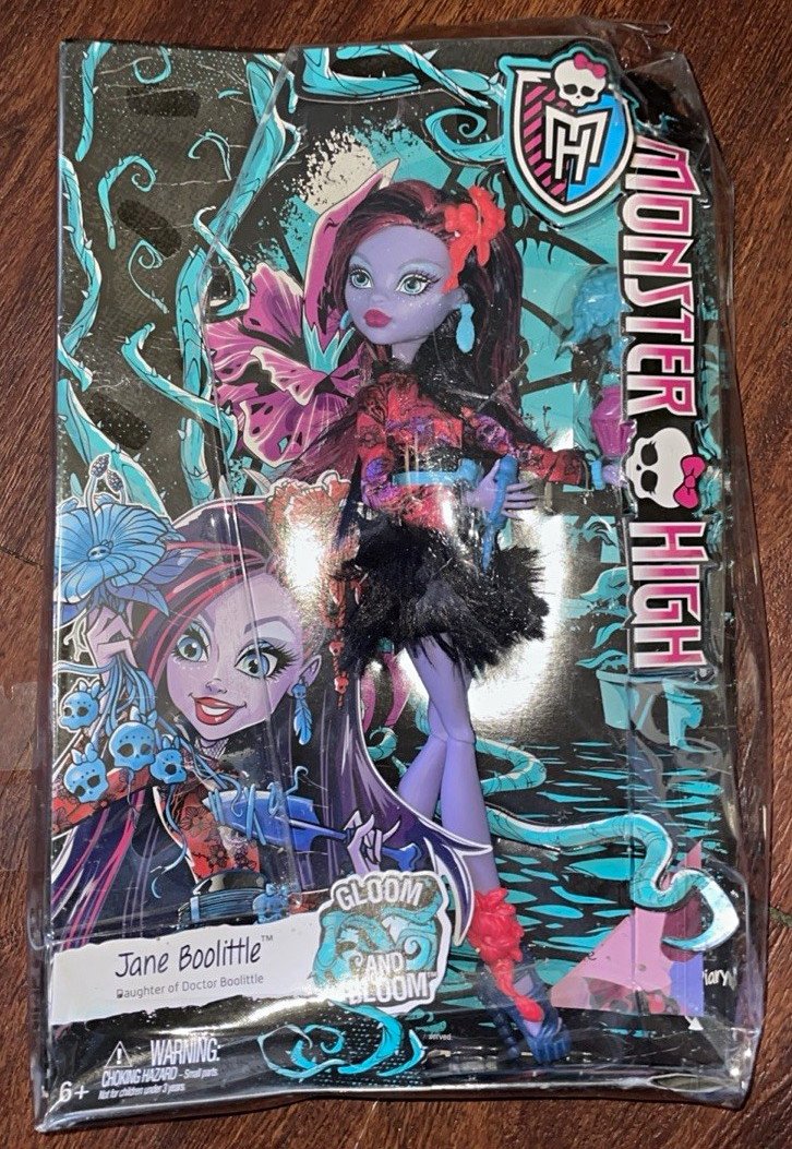 Monster High Gloom and Bloom Jane Boolittle Trading Card Mattel 2015 Sticker