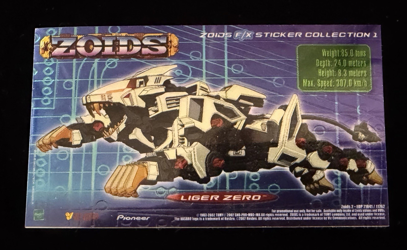 Vintage Zoids F/X Sticker Collection - Liger Zero