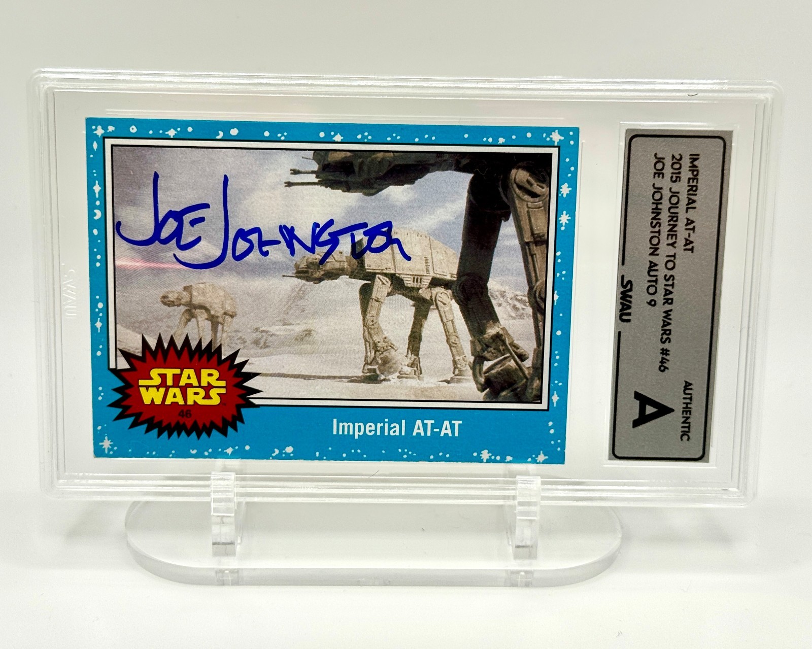 2015 Journey to Star Wars Imperial AT-AT #46 signed by Joe Johnston SWAU