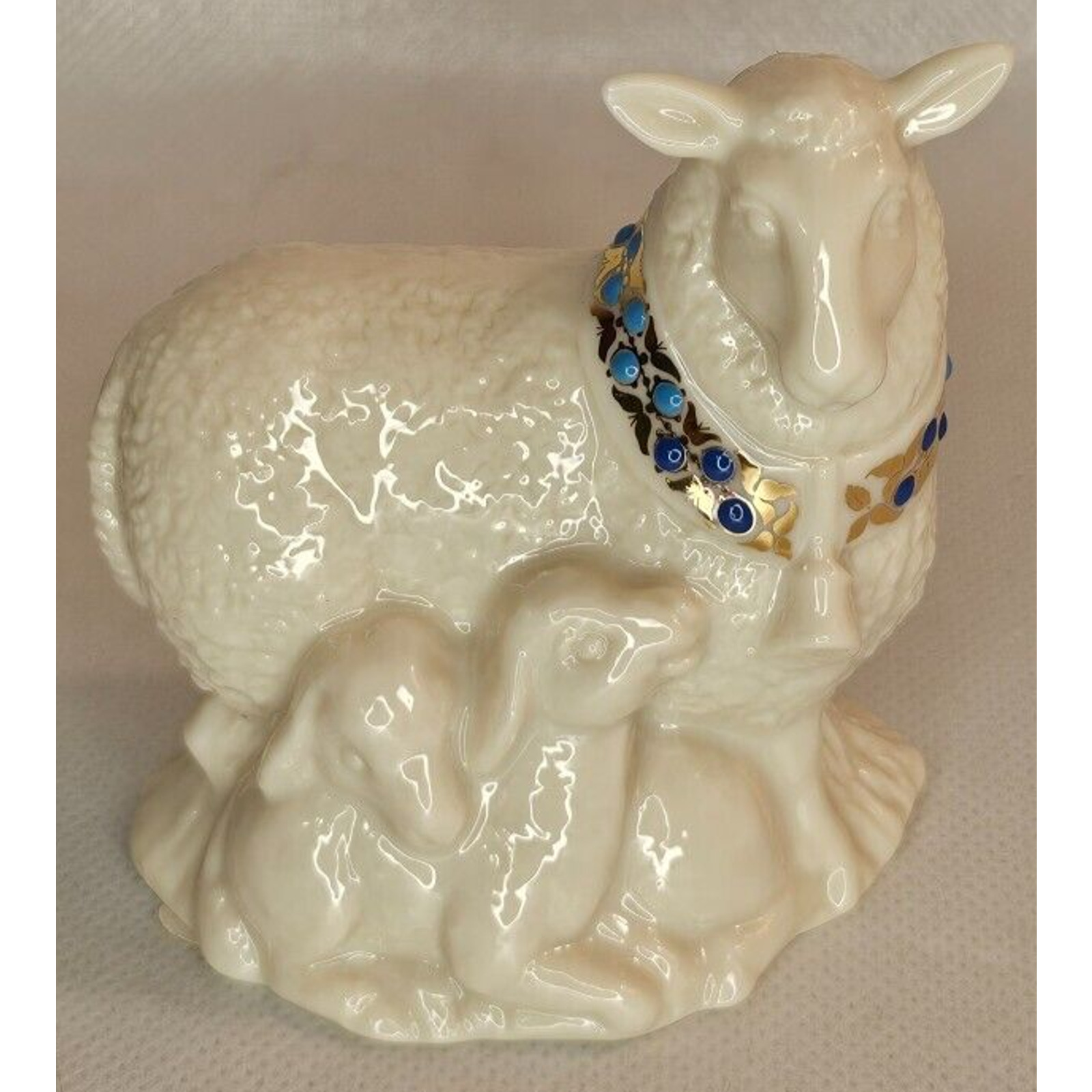 Lenox China Jewels Nativity Sheep With Original Teal Box