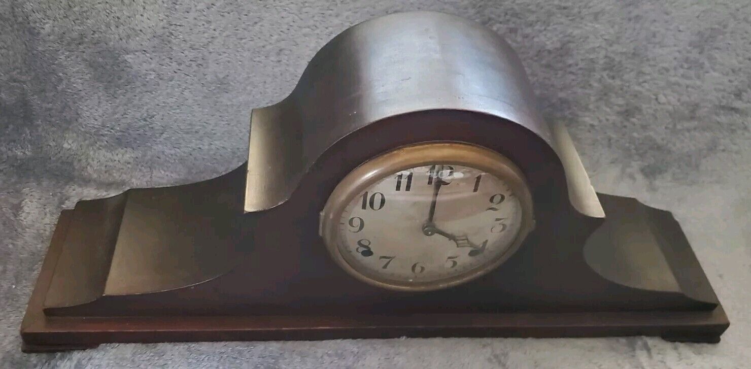 Antique William L. Gilbert 8 Day Mantle Clock Bim Bam Chime 23\
