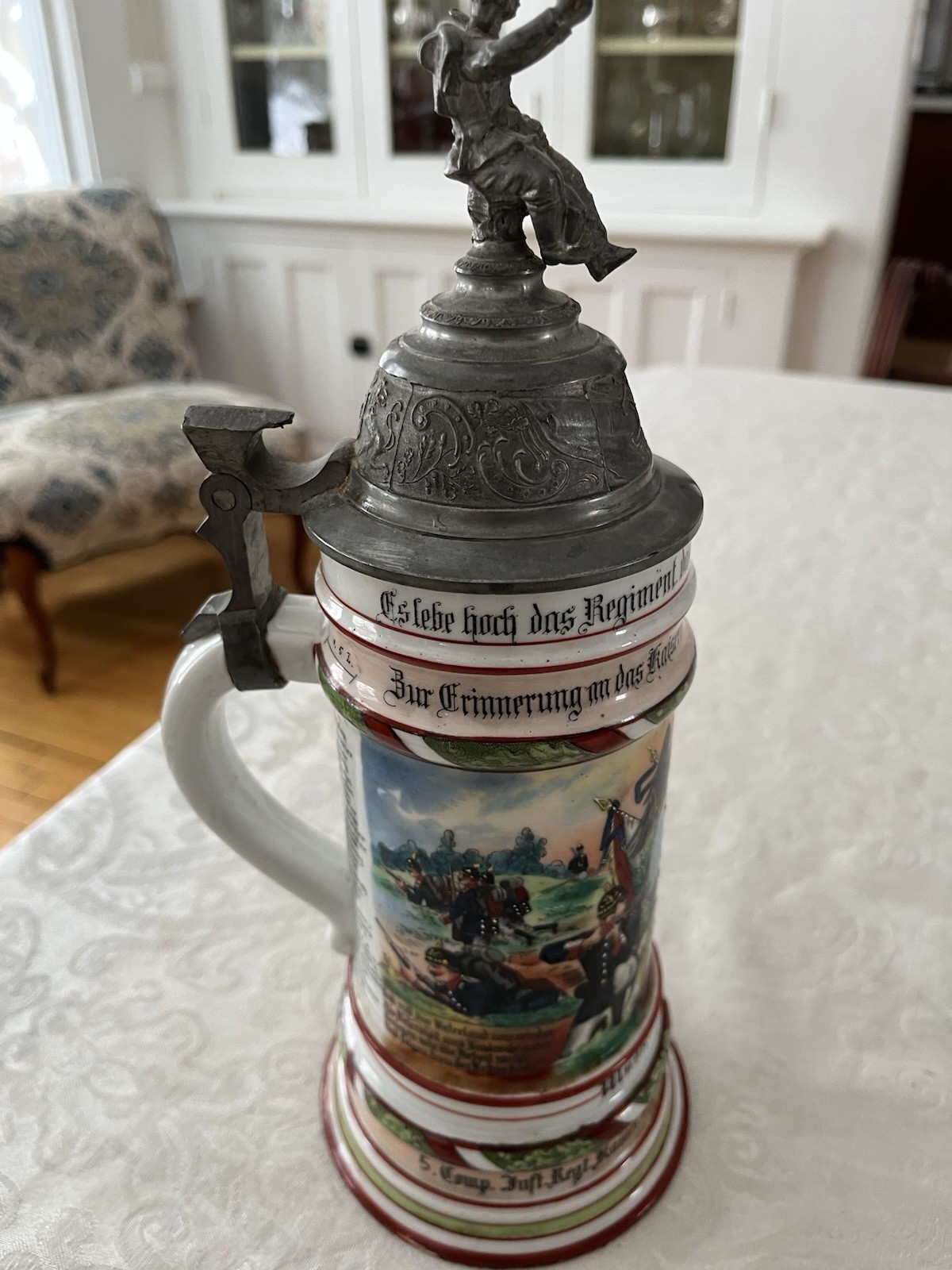 Original, 1905, German Regimental Stein Original, 1905, German Regimental Stein